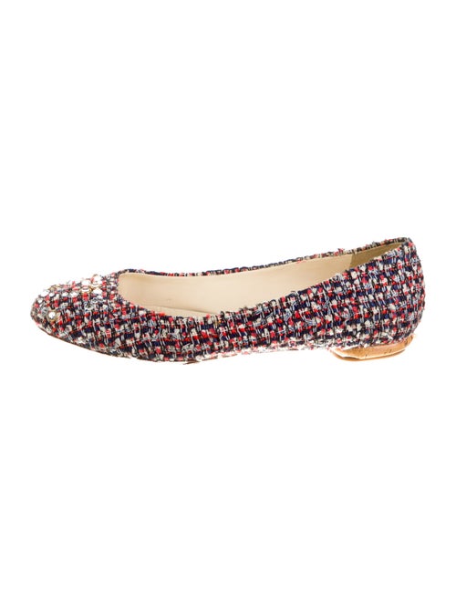 Chanel 2012 Interlocking CC Logo Ballet Flats