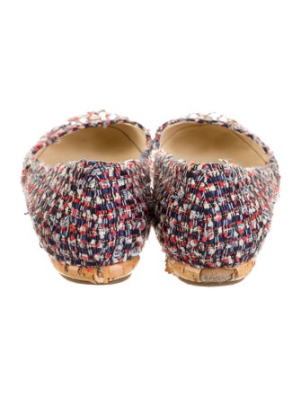 Chanel 2012 Interlocking CC Logo Ballet Flats