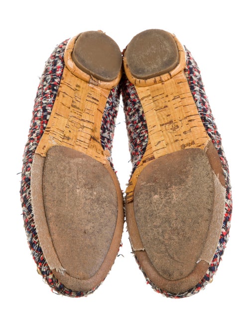 Chanel 2012 Interlocking CC Logo Ballet Flats