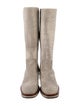 Chanel Interlocking CC Logo Ponyhair Riding Boots