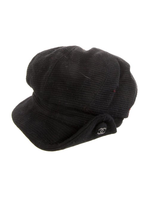 Chanel Wool CC Newsboy Hat