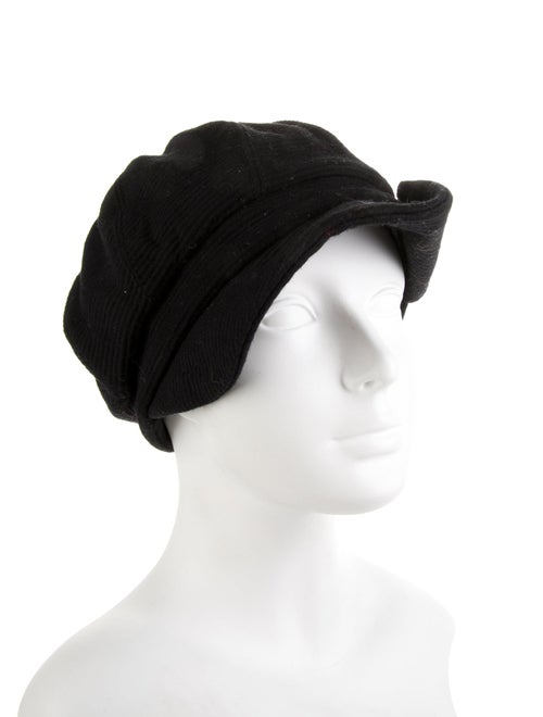 Chanel Wool CC Newsboy Hat