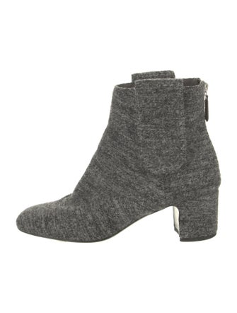 Chanel Interlocking CC Logo Wool Boots