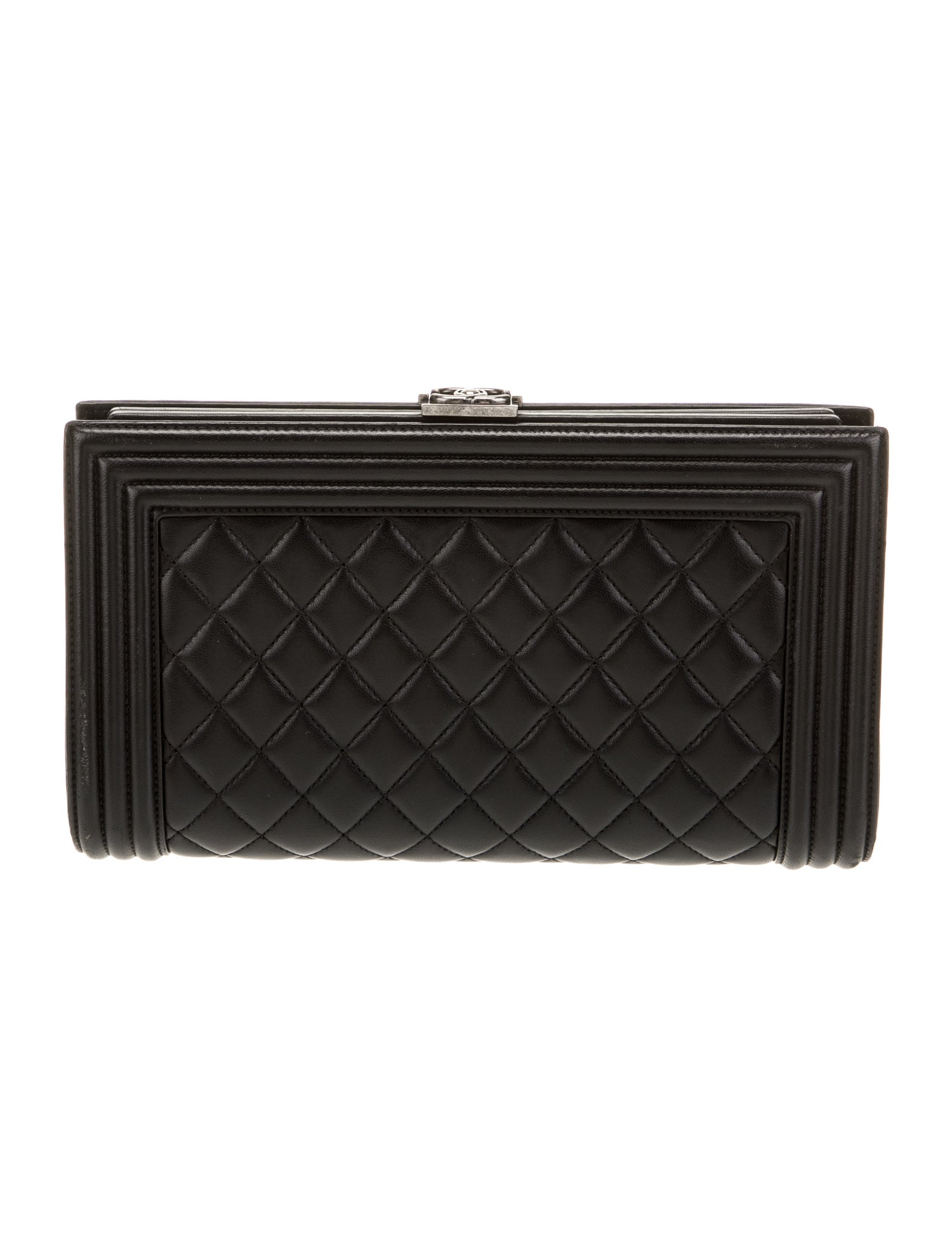 Chanel Quilted Boy Frame Clutch