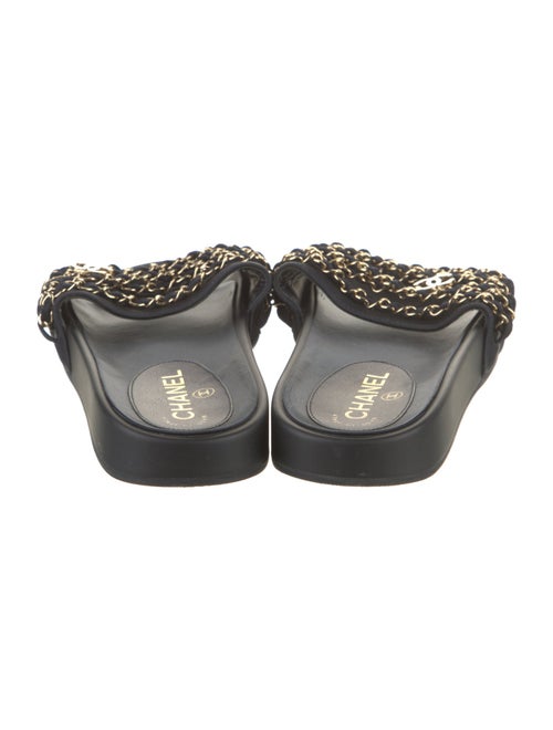 Chanel Interlocking CC Logo Canvas Slides