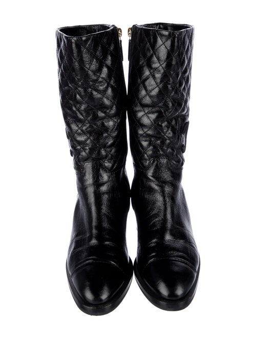Chanel 2021 Interlocking CC Logo Combat Boots