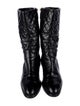 Chanel 2021 Interlocking CC Logo Combat Boots