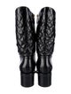 Chanel 2021 Interlocking CC Logo Combat Boots
