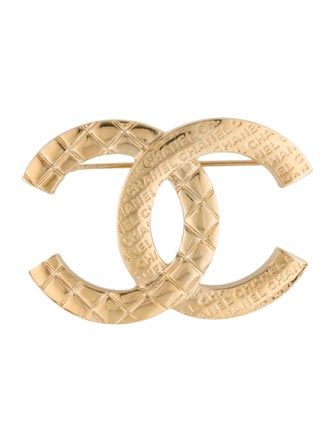 Chanel 2024 Textured CC Brooch