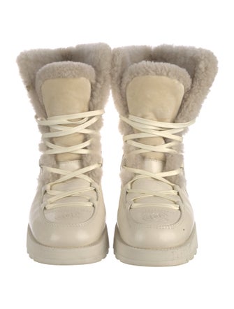 Chanel 2021 Interlocking CC Logo Combat Boots