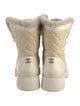 Chanel 2021 Interlocking CC Logo Combat Boots