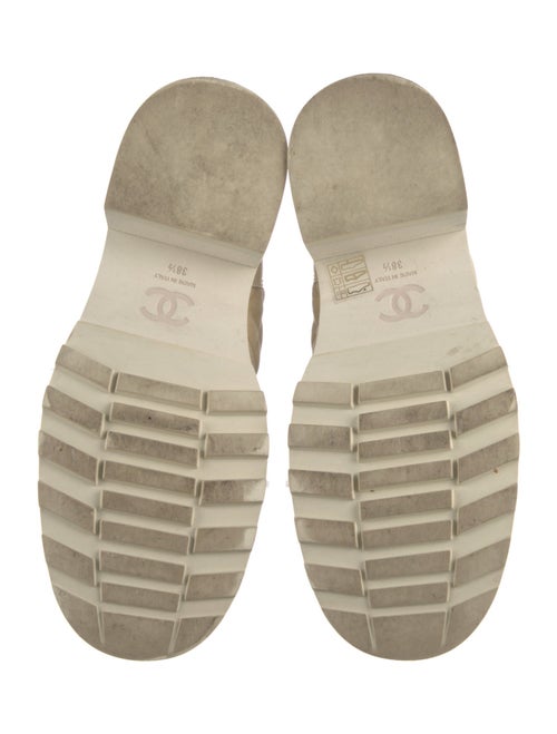 Chanel 2021 Interlocking CC Logo Combat Boots