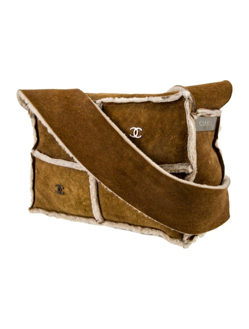 Chanel Shearling CC Shoulder Bag