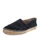 Chanel Interlocking CC Logo Velvet Espadrilles