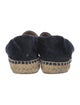 Chanel Interlocking CC Logo Velvet Espadrilles