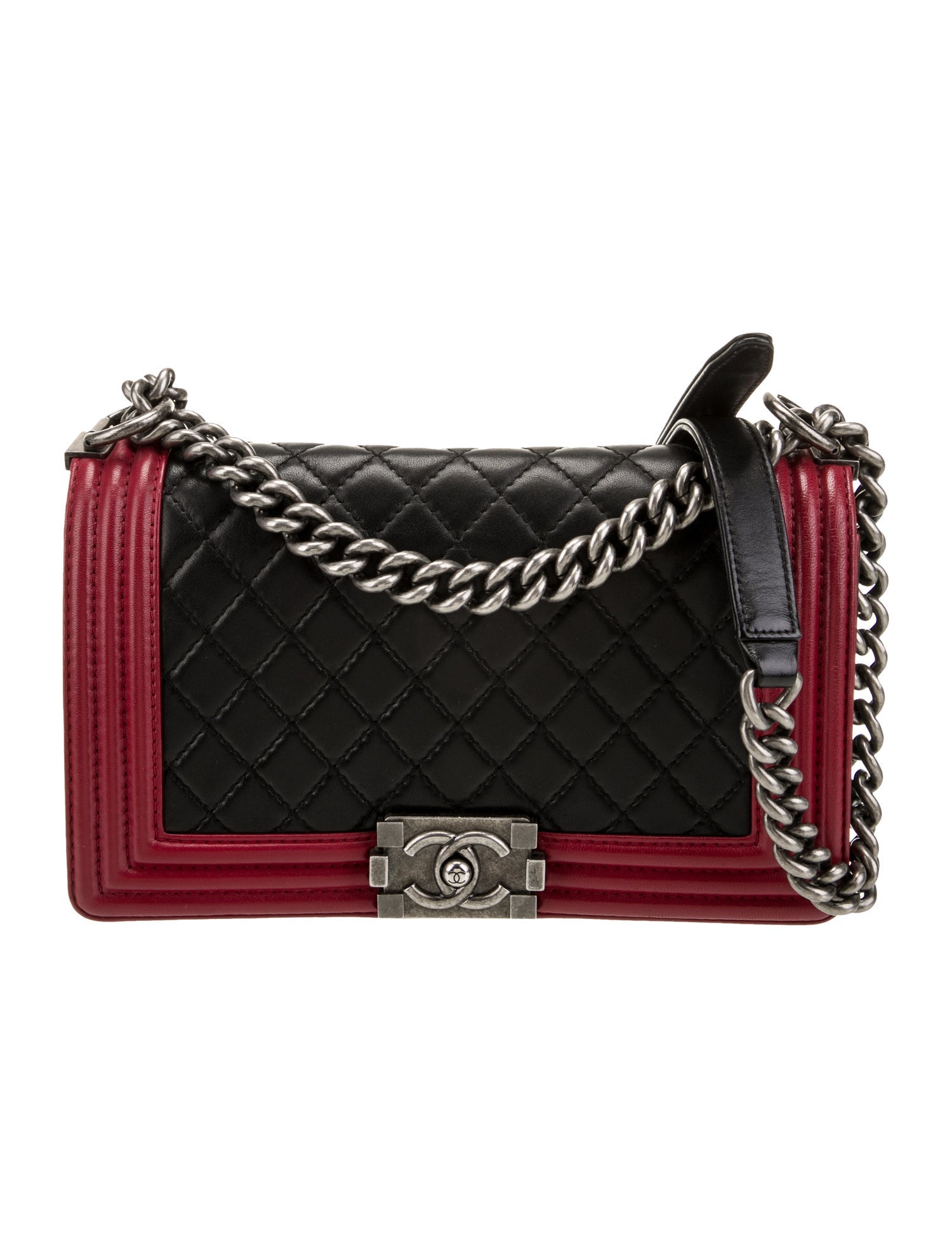 Chanel Medium Bicolor Boy Bag