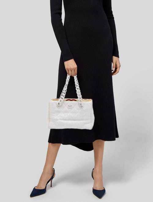 Chanel CC Straw Tote