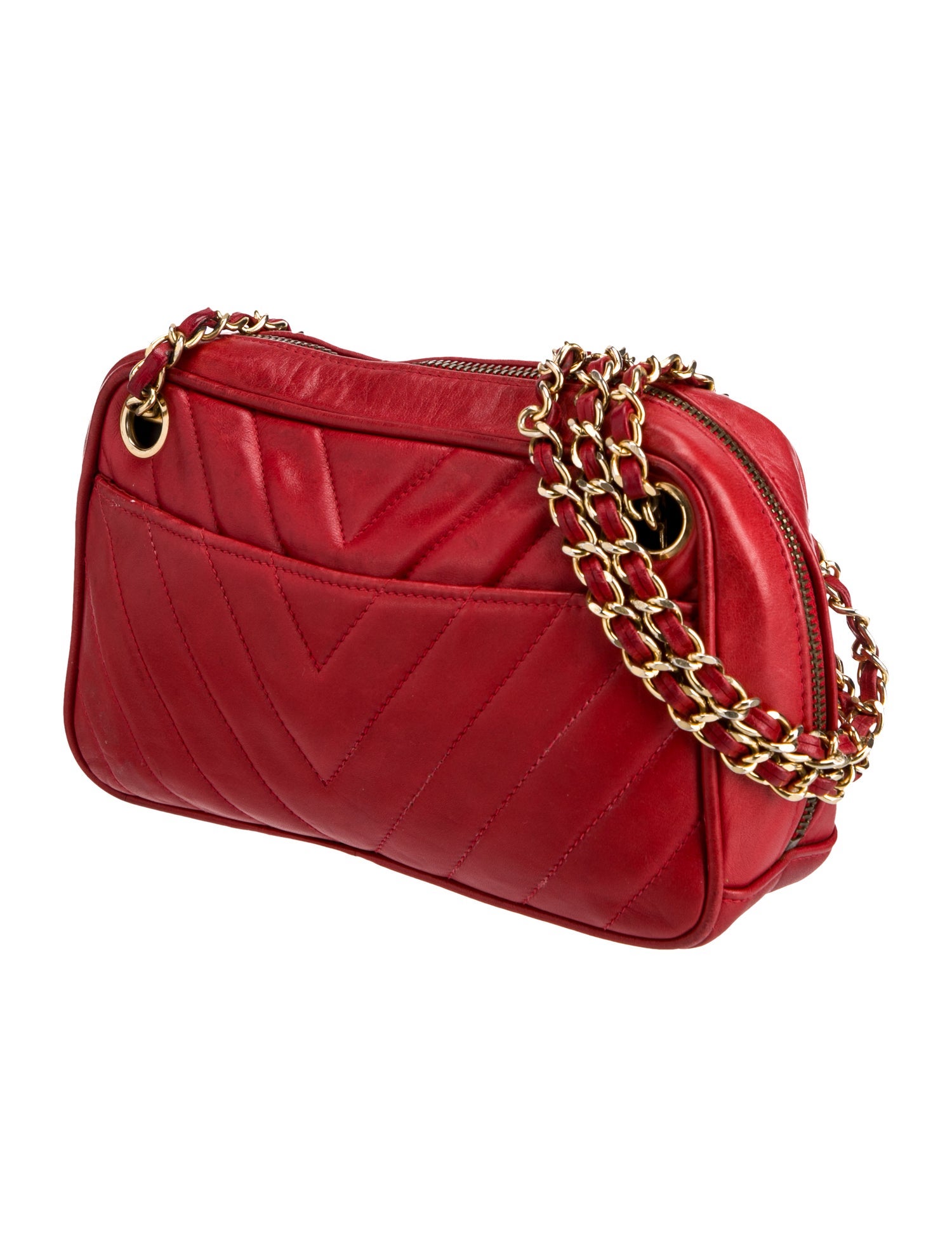 Chanel Chevron Camera Bag