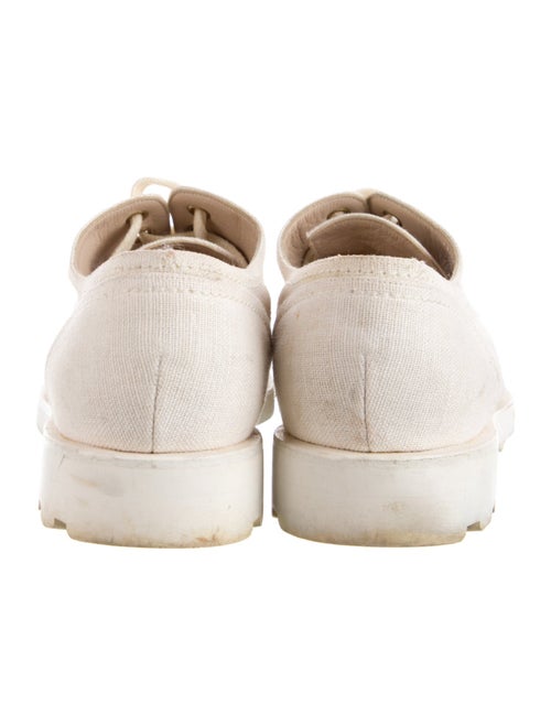 Chanel Interlocking CC Logo Canvas Loafers