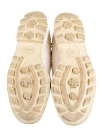 Chanel Interlocking CC Logo Canvas Loafers