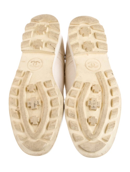Chanel Interlocking CC Logo Canvas Loafers