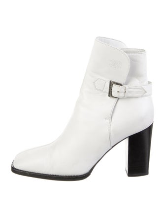 Chanel Interlocking CC Logo Leather Boots