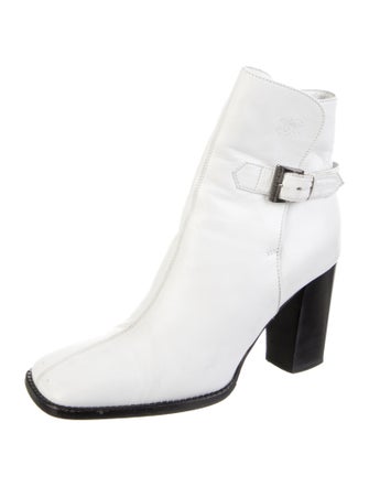 Chanel Interlocking CC Logo Leather Boots