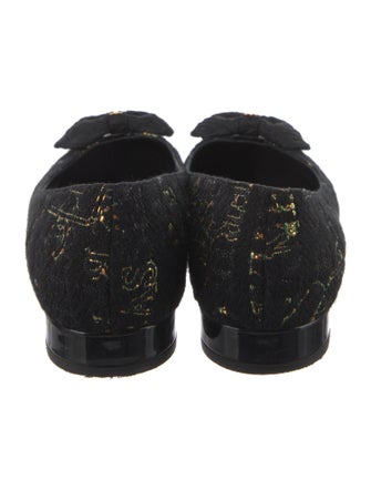 Chanel 2015 Interlocking CC Logo Flats