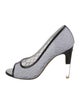 Chanel Interlocking CC Logo Mesh Pumps