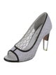 Chanel Interlocking CC Logo Mesh Pumps