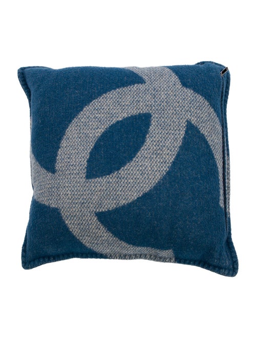 Chanel Wool Blend CC Throw Pillow
