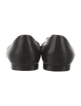 Chanel Interlocking CC Logo Leather Flats