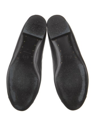 Chanel Interlocking CC Logo Leather Flats
