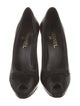 Chanel Interlocking CC Logo Leather Pumps