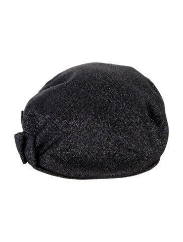 Chanel Hats Glitter Newsboy Cap