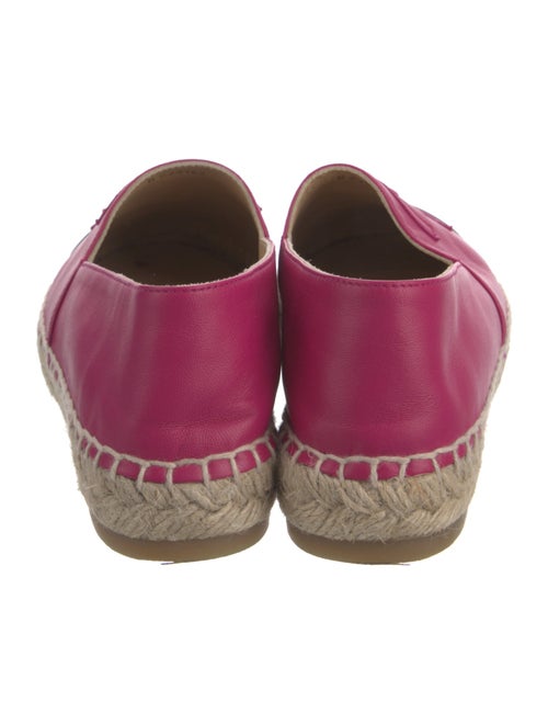 Chanel Interlocking CC Logo Lambskin Espadrilles