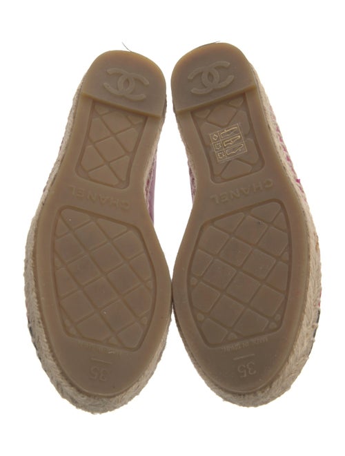 Chanel Interlocking CC Logo Lambskin Espadrilles