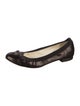 Chanel Interlocking CC Logo Suede Ballet Flats