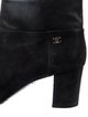 Chanel Late 2000's - Early 2010's Interlocking CC Logo Boots