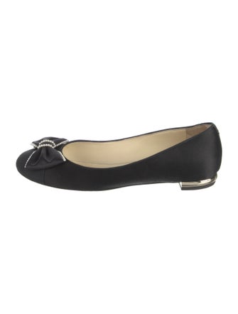 Chanel 2016 Faux Pearl Accents Ballet Flats