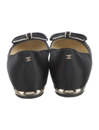 Chanel 2016 Faux Pearl Accents Ballet Flats