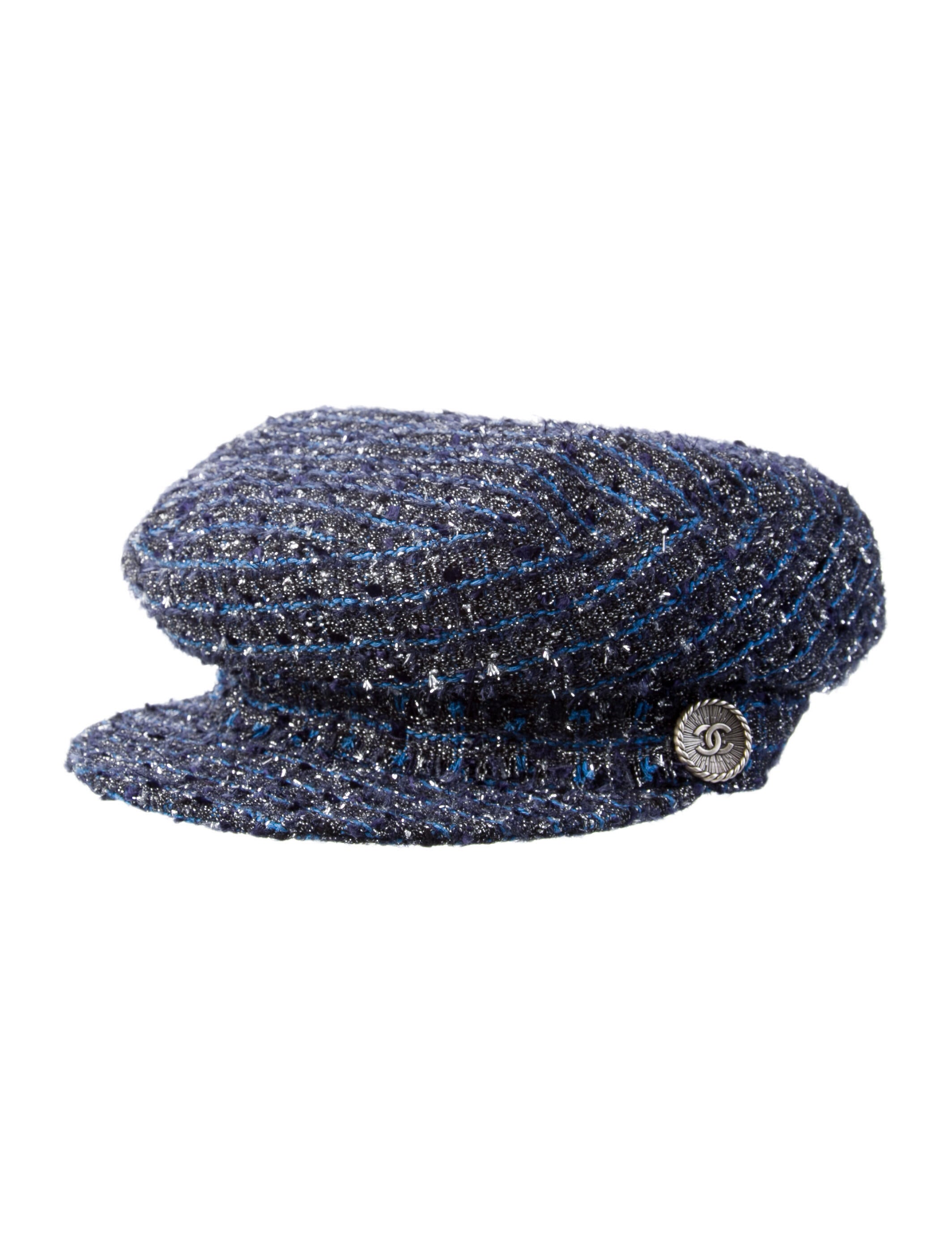 Chanel 2014 Tweed Newsboy Cap
