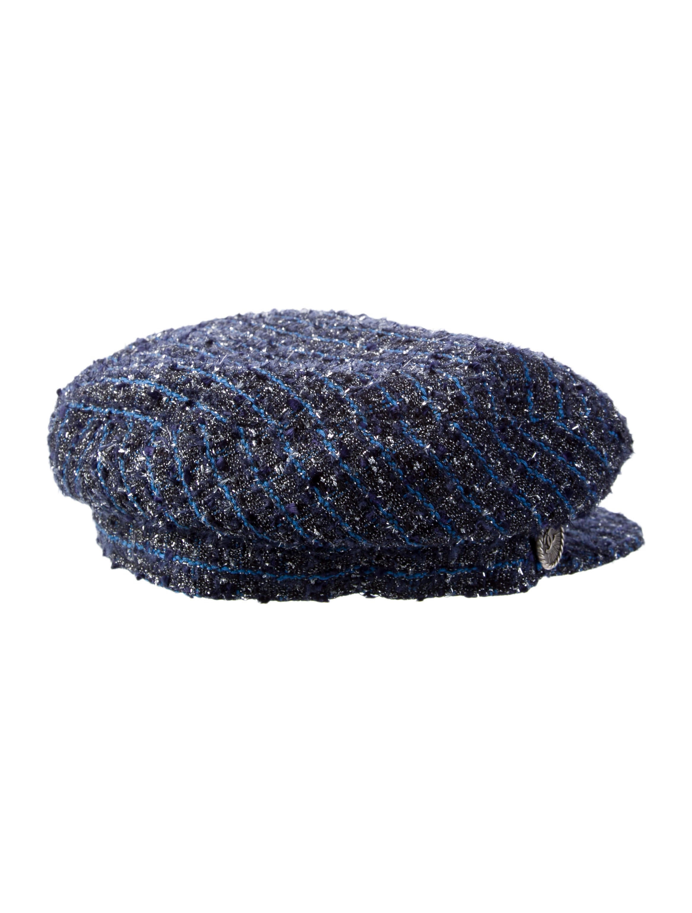 Chanel 2014 Tweed Newsboy Cap