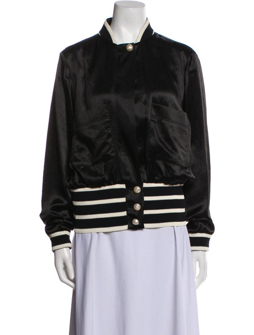 Chanel 2017 Striped Bomber Jacket