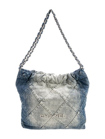 Chanel Small Denim 22 Hobo
