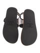 Chanel Interlocking CC Logo Nylon Slides