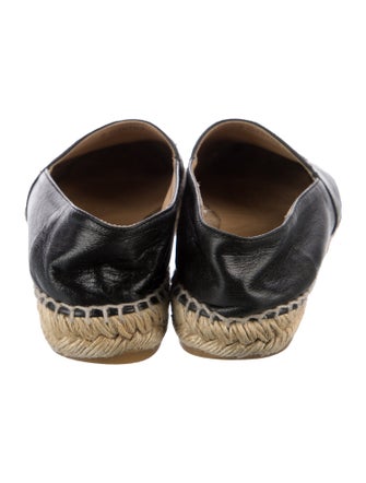 Chanel Interlocking CC Logo Lambskin Espadrilles