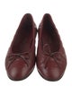Chanel Interlocking CC Logo Bow Accents Ballet Flats