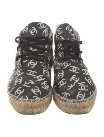 Chanel 2015 Interlocking CC Logo Espadrilles