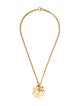 Chanel Vintage CC Clover Pendant Necklace